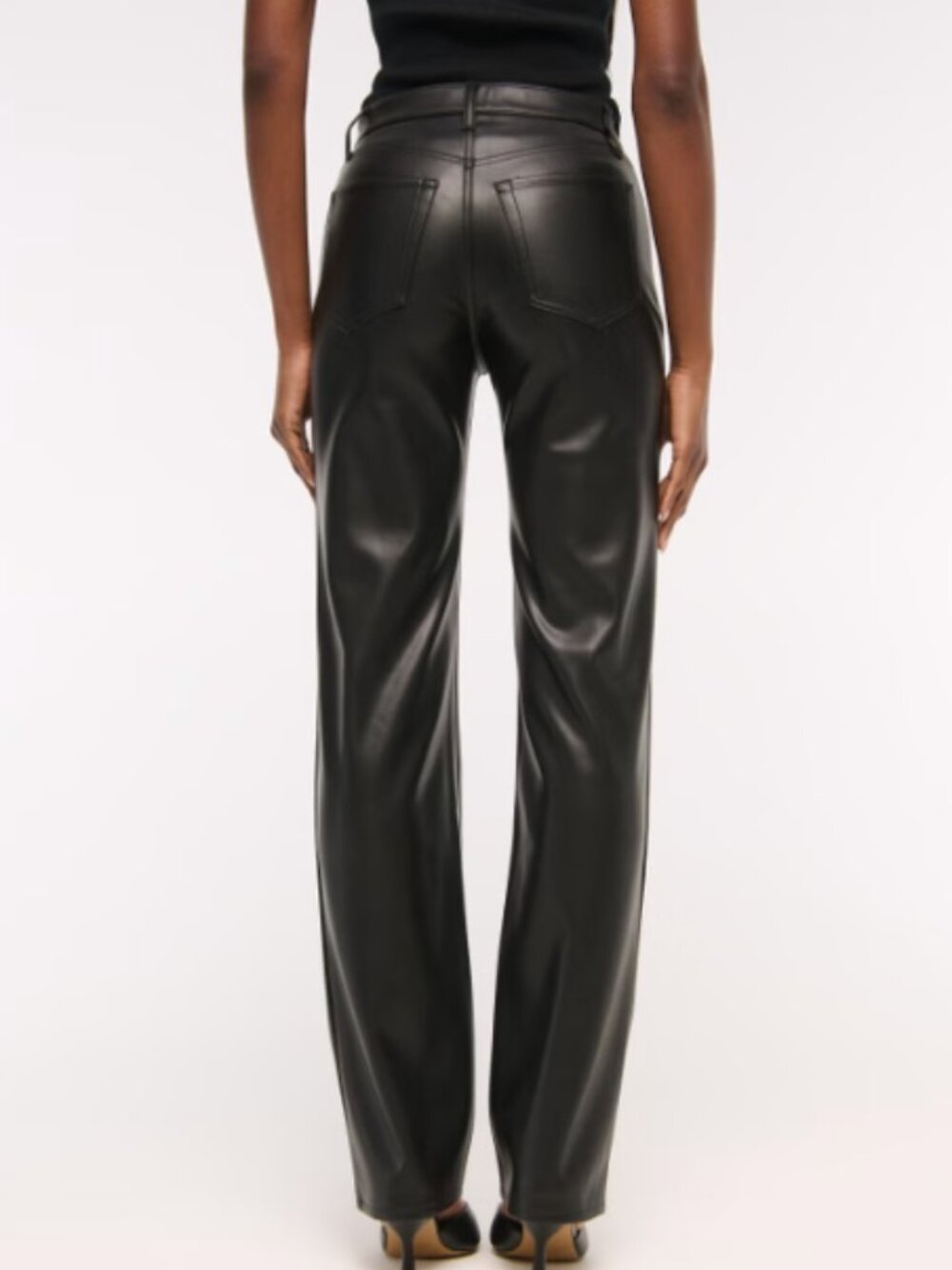 Abercrombie The 90's Relaxed High Rise Leather Pant